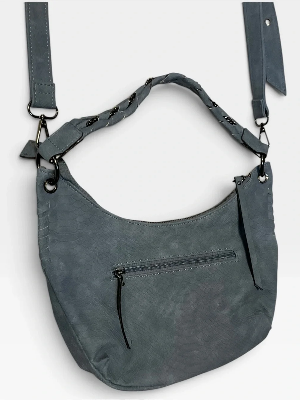 JESSICA SIMPSON sz Medium Casual Crossbody Shoulder Bag Slate Blue NWOT